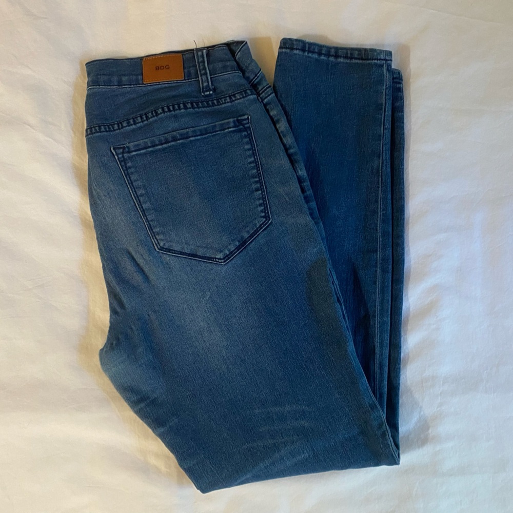 Urban Outfitters BDG Mid Rise Twig Ankle Skinny Jeans 31W 29L Blue